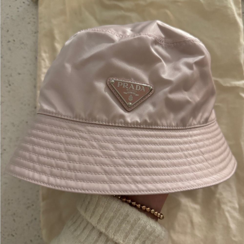 Prada Re-Nylon Bucket Hat Pink - Picture 3 of 10